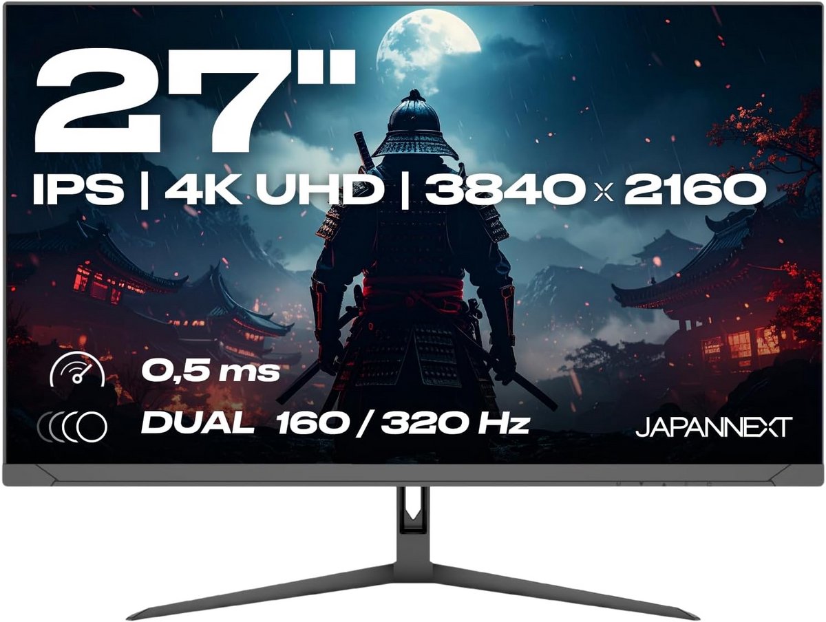 Gaming Monitor 27" 4K/Full HD Dual Mode 160Hz/320Hz met HDR en 0.5ms Reactietijd