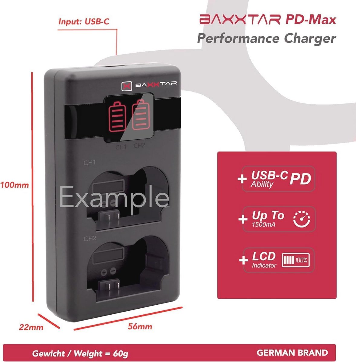 NP-FZ100 accu 2600mAh - Opladen met PD-MaxPerformance voor Alpha camera's