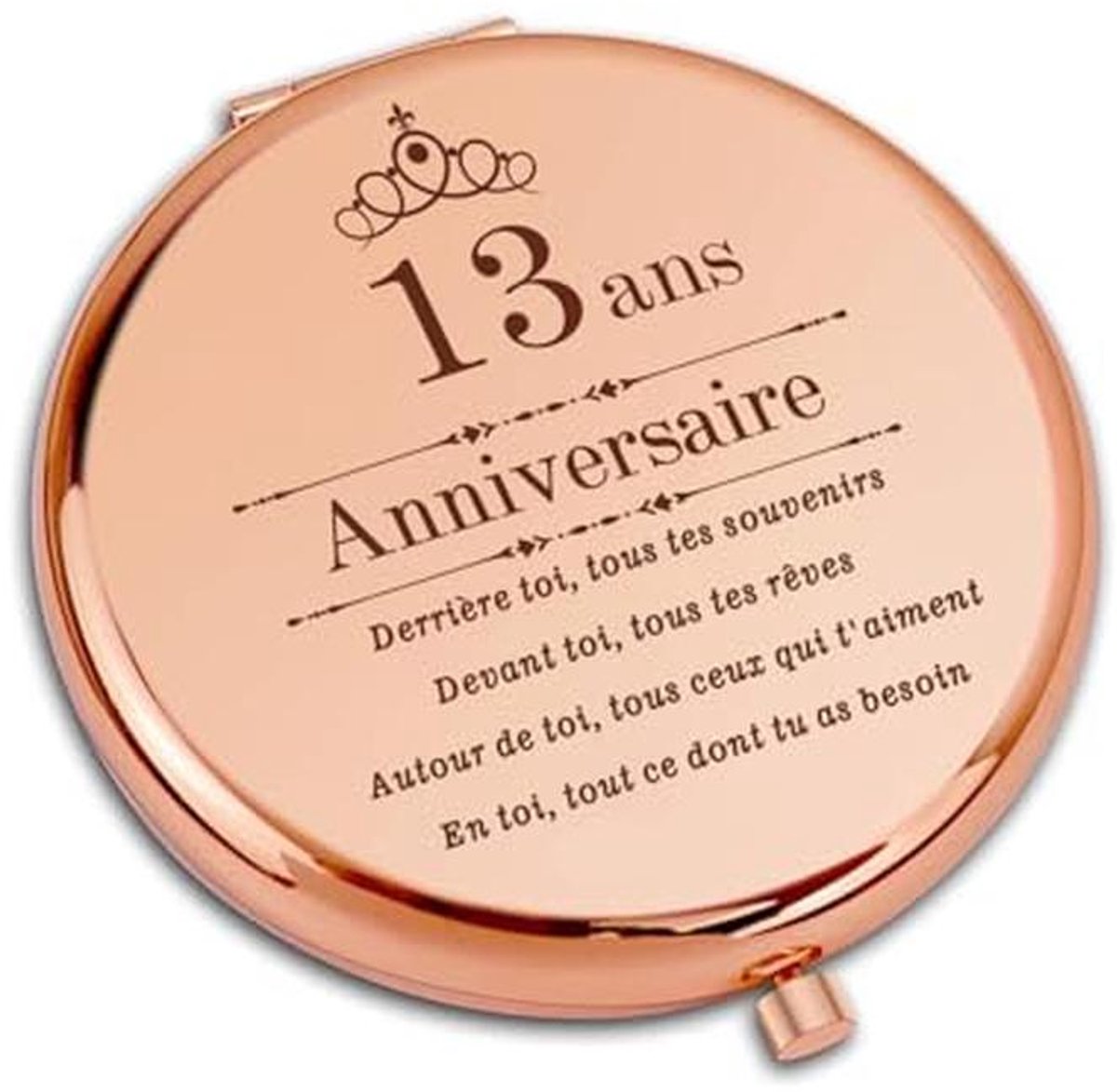 Compacte Make-upspiegel voor Tienermeisjes - Perfect Cadeau voor Verjaardag en Reis