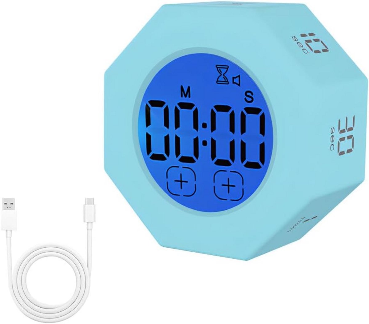 Digitale Flip Timer met LCD Display - Pomodoro Keukentimer voor Studie en Werk