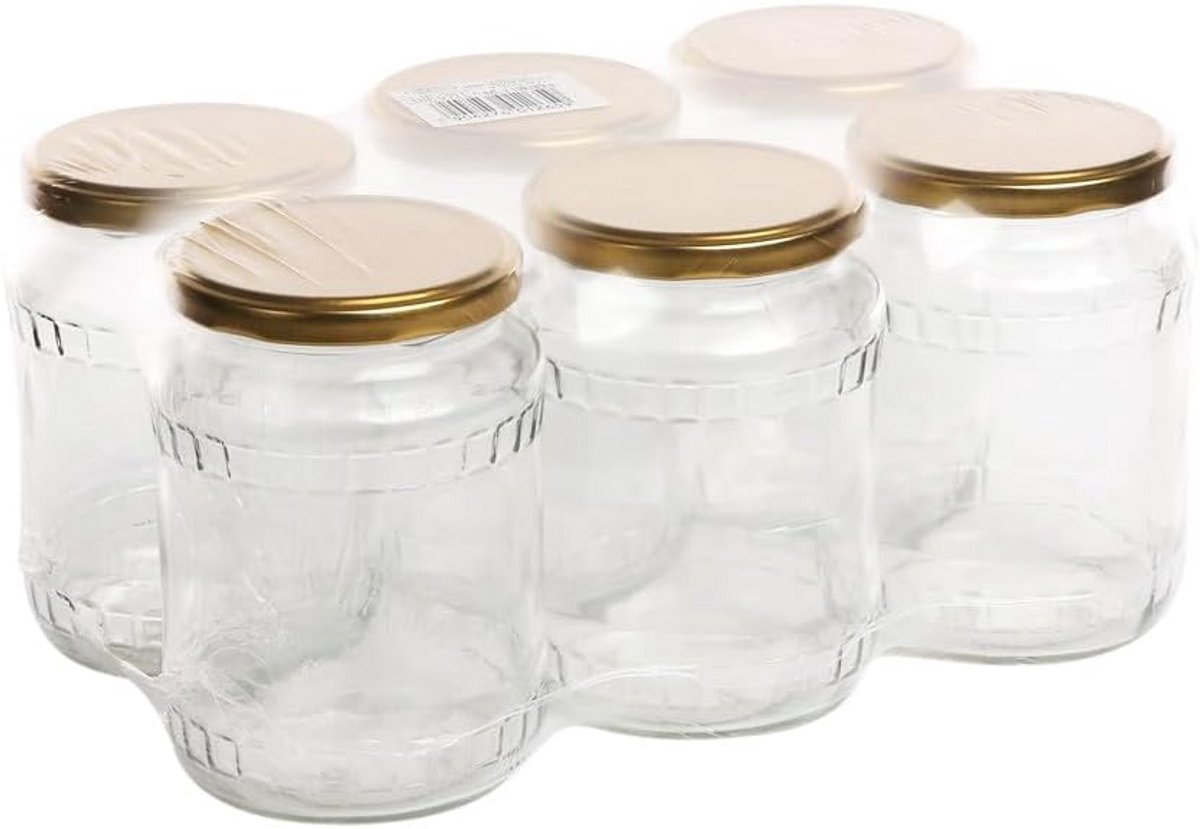 Inmaakpotten 720ml met deksel voor conserveren en jam maken - 112 stuks