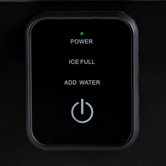 Ice cube machine - 1L capacity - 12kg/24h production - 9 min preparation time - Matt black design van Merkloos — afbeelding 5
