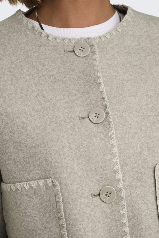 Only Blazer Onlelba Life Scallop Edge Jacket Ot 15337586 Simply Taupe/moonbeam Dames Maat - M
