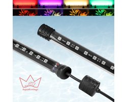 AquaKonings - aquariumverlichting - 28cm - 16 kleuren - Met afstandsbediening - Geschikt voor boven en onderwater - Aquariumlamp - aquarium licht