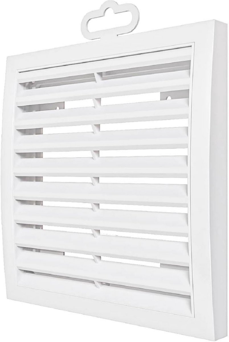 Ventilatierooster Buiten Monteren RVS Look UV-bestendig 15x15 cm