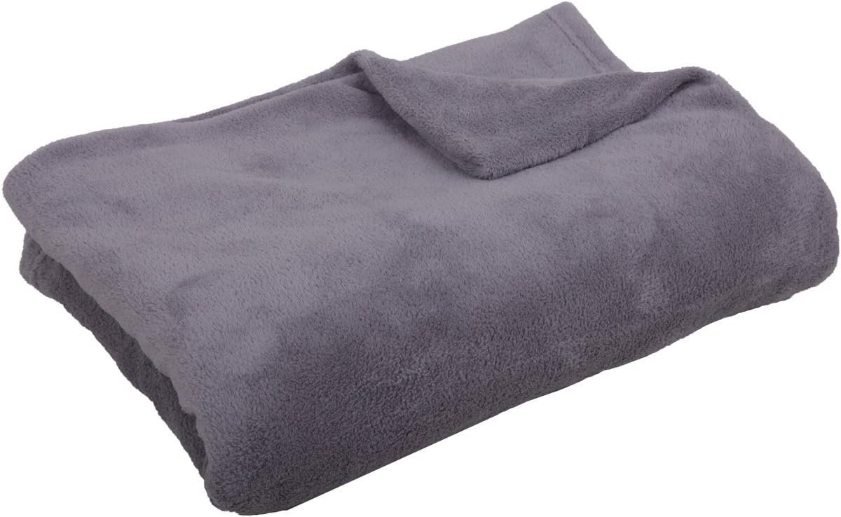 Extra Zachte Fleece Deken Plaid Lichtgrijs 130x170 cm - Warm en Knuffelbaar