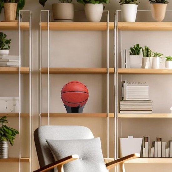 Acryl Ballhouder voor Sportballen - Stevige Stand voor Voetbal, Basketbal, Volleybal en Bowling - Transparant en Duurzaam — afbeelding 5