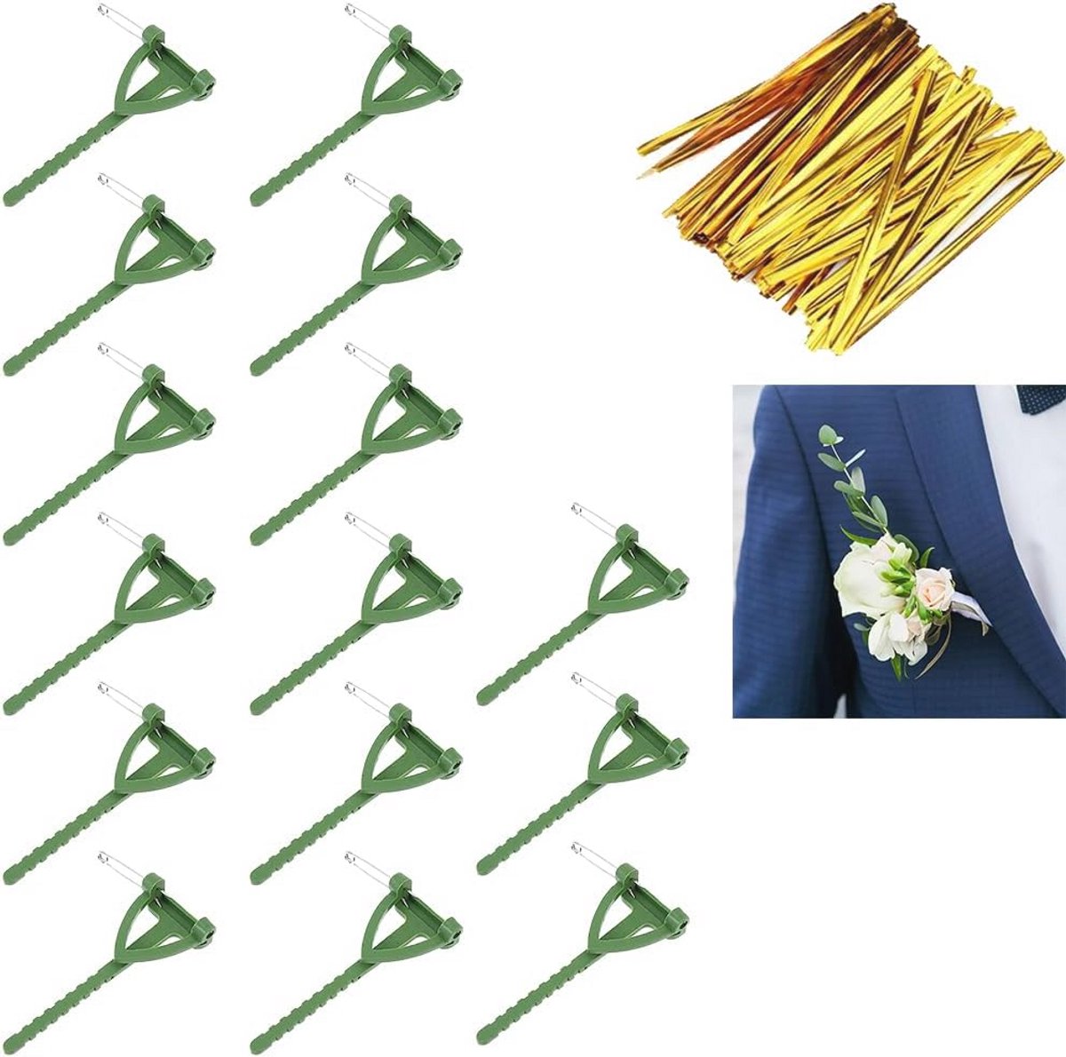 DIY Corsage Accessoires voor Bruiloften - Veiligheidspinnen en Buttonframes