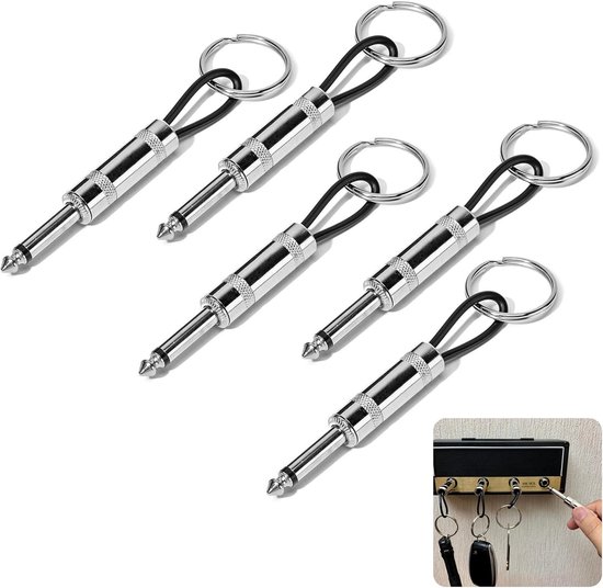 5 Pieces Guitar Musician Key Holder - Key Chain for Jack Rack 2.0 ...