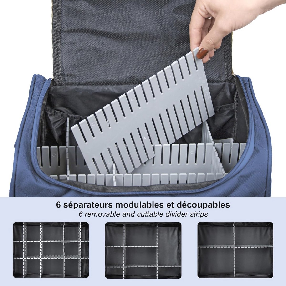 Halfstijve make-upkoffer 25 cm - Dames toilettas en reistas voor make-up