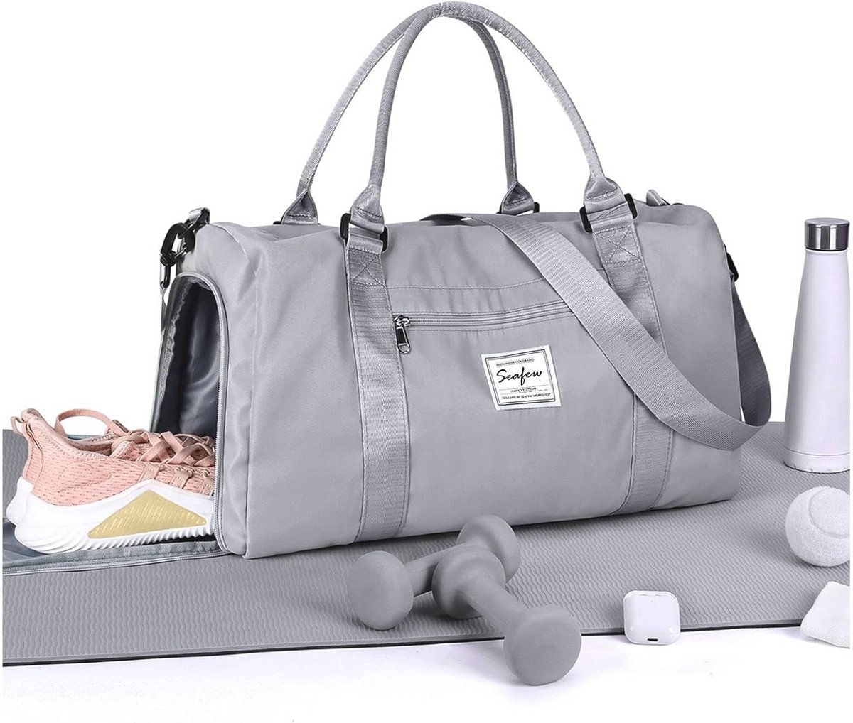 Sporttas Dames en Heren voor Weekend en Fitness - Waterdichte Reistas met Compartimenten voor Schoenen en Nat