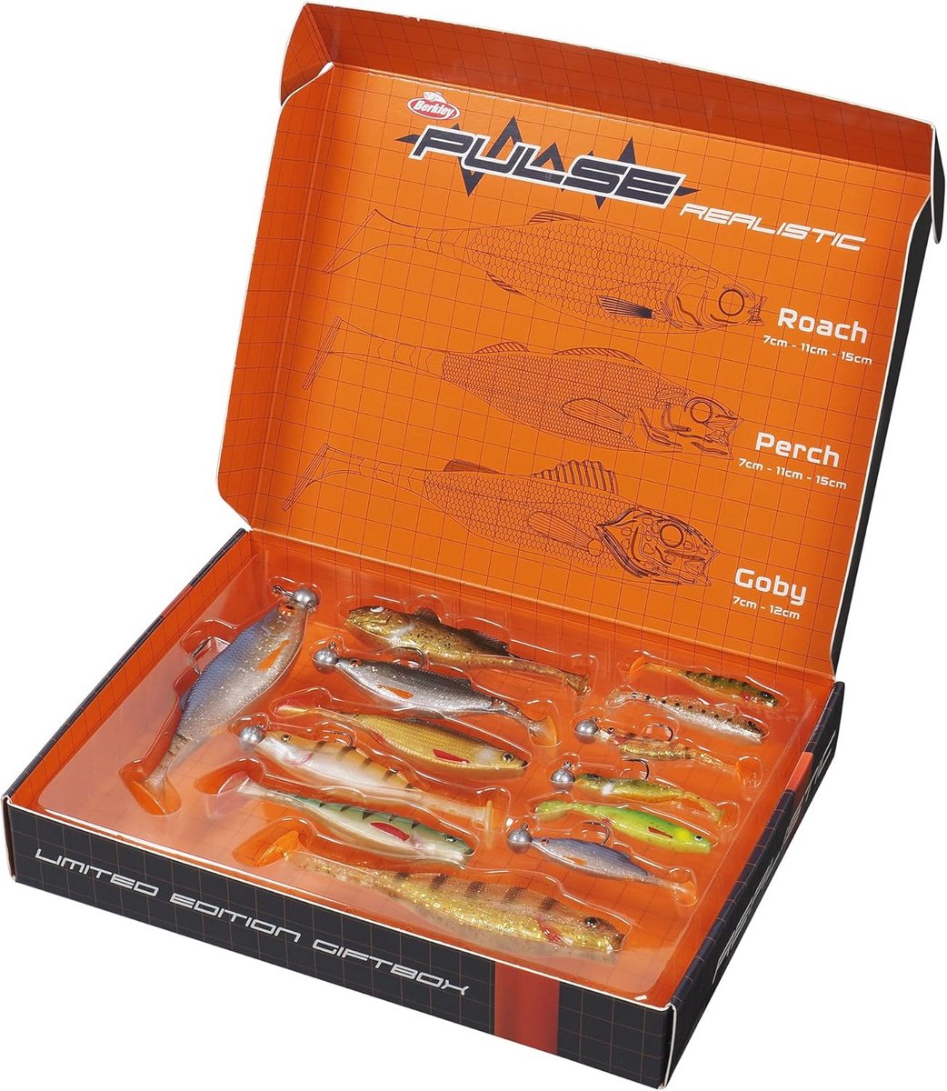 Set van 13 Realistische Rubber Aas met 6 Jigkoppen voor Roofvissers - Perfect Cadeau voor Vissers