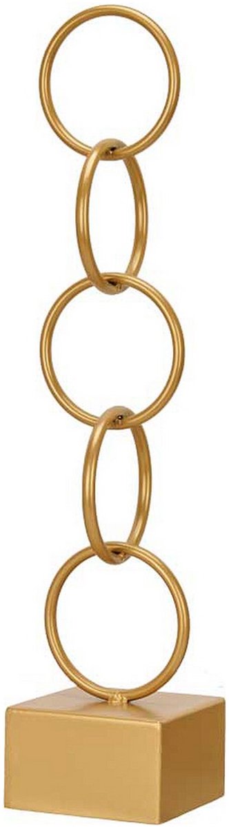 Decoratieve figuren Ringen Gouden Metaal (12,5 x 60,5 x 12,5 cm)