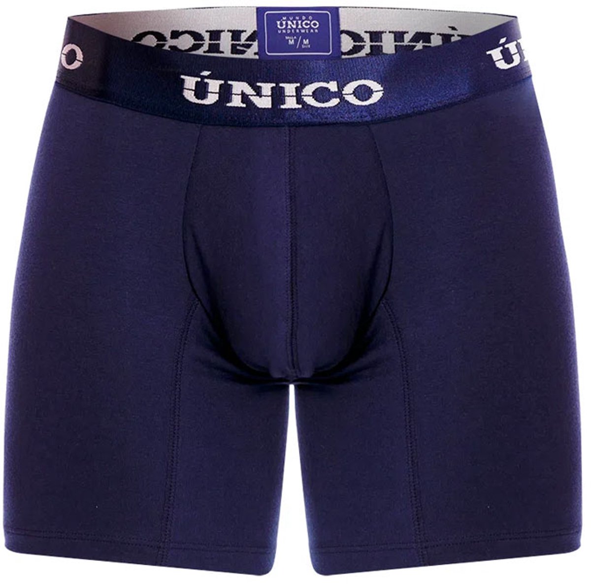 Mundo Unico boxershort long Microfiber blauw