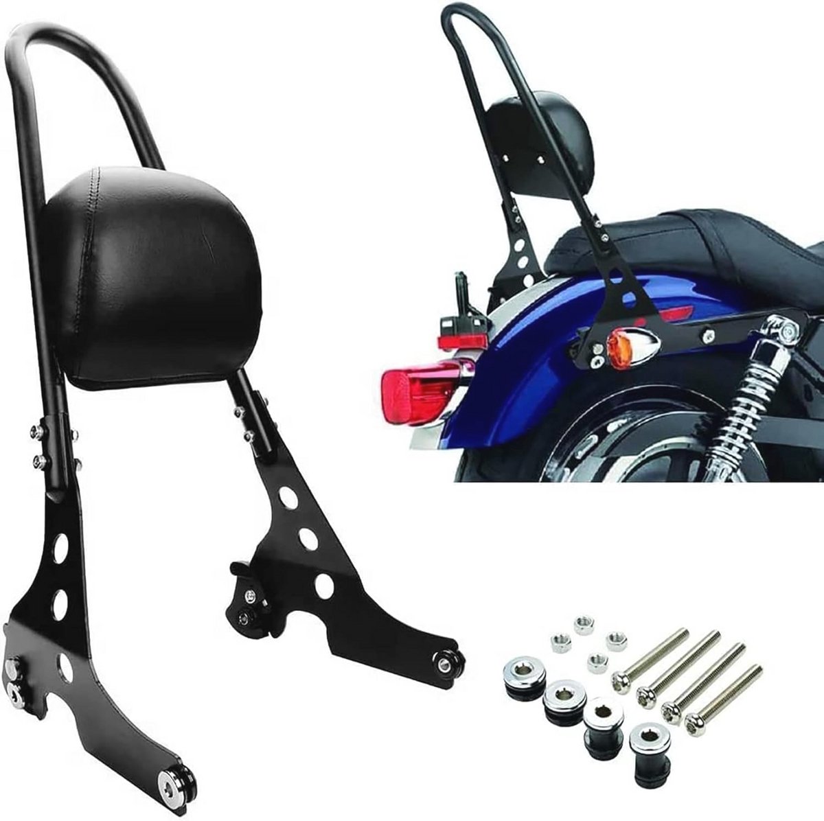 Motorfiets Achterrugleuning Sissy Bar voor Sportster Modellen 2004-2023