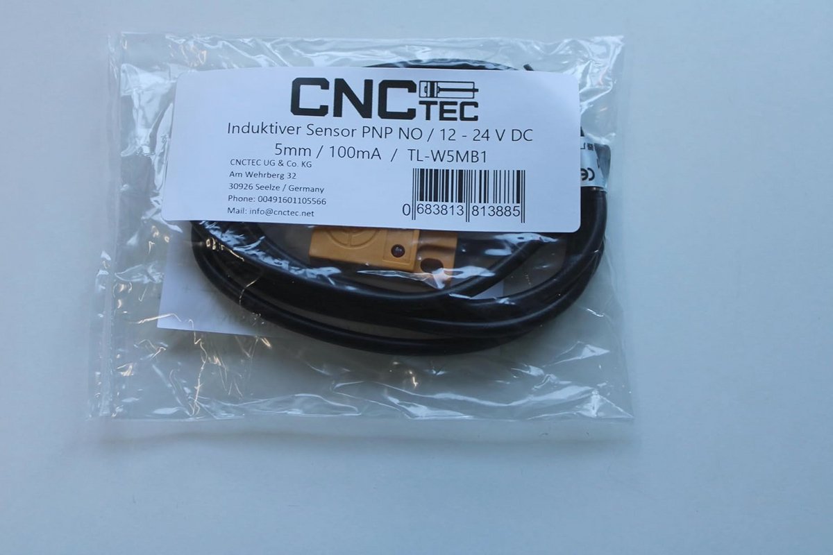 Inductieve nabijheidssensor voor 3D-printers en CNC-machines 12-24 Volt 5mm PNP