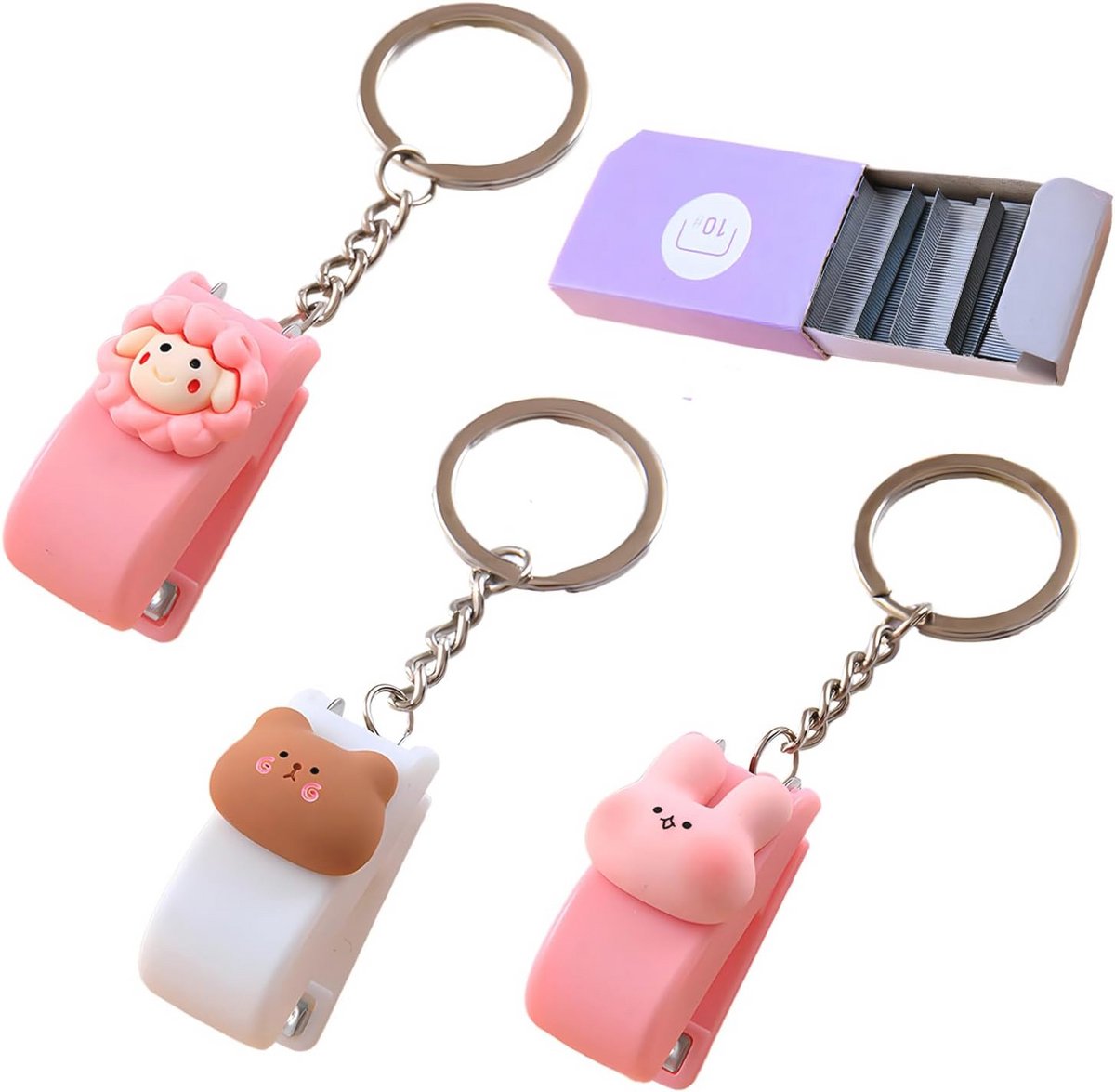 Mini Nietmachine en Nietjes Set - Compacte Heavy Duty Office Essential voor Briefpapierliefhebbers