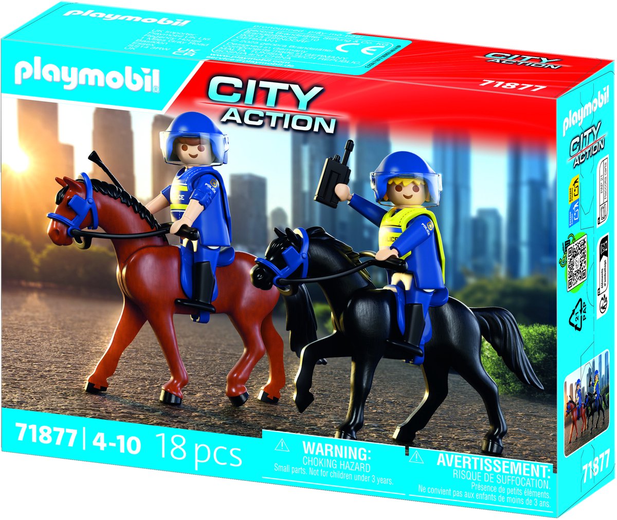 PLAYMOBIL Action Heroes: Politie te paard - 71877 — afbeelding 5