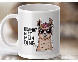 Mok Llama Drama Niet Mijn Ding, Grappige Llama Mok, Cadeau Voor Llama Liefhebbers, Humoristische Mok, Nieuwigheid Mok, Cool Llama mokken