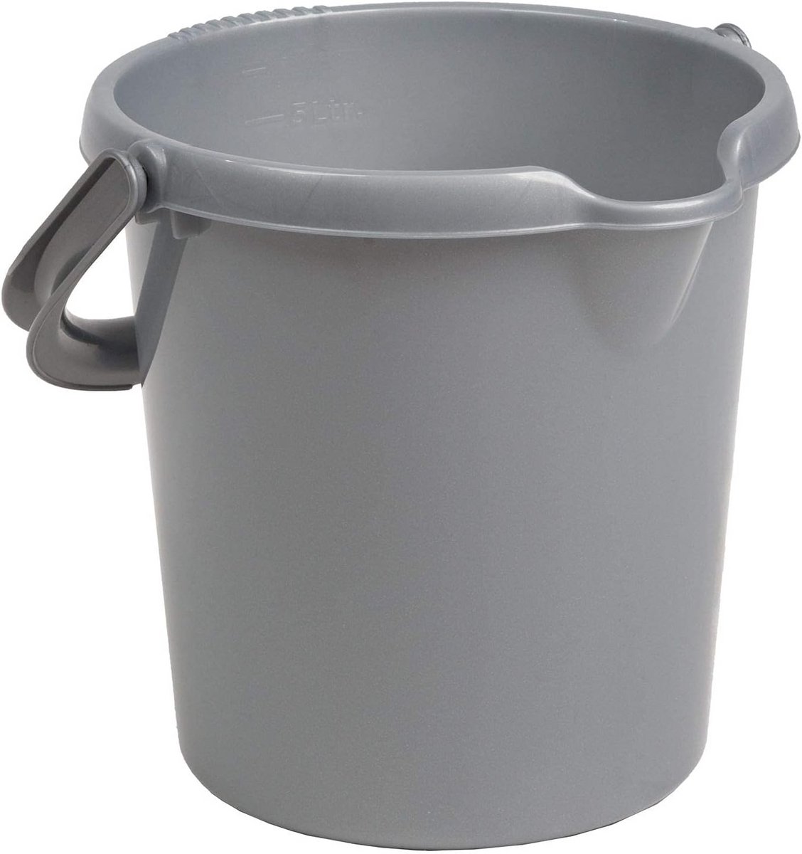 Emmer Kunststof met Hengsel - 5 Liter - Set van 12