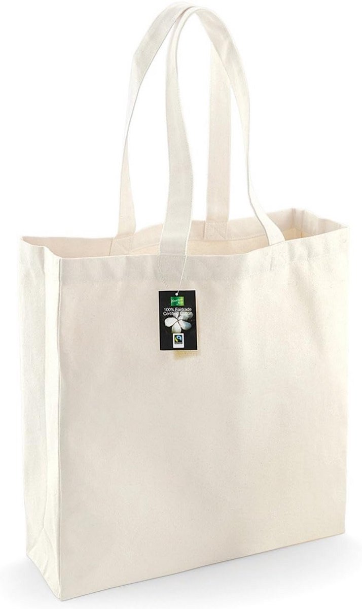 Fairtrade Klassieke Tote Bag met Lange Handvatten