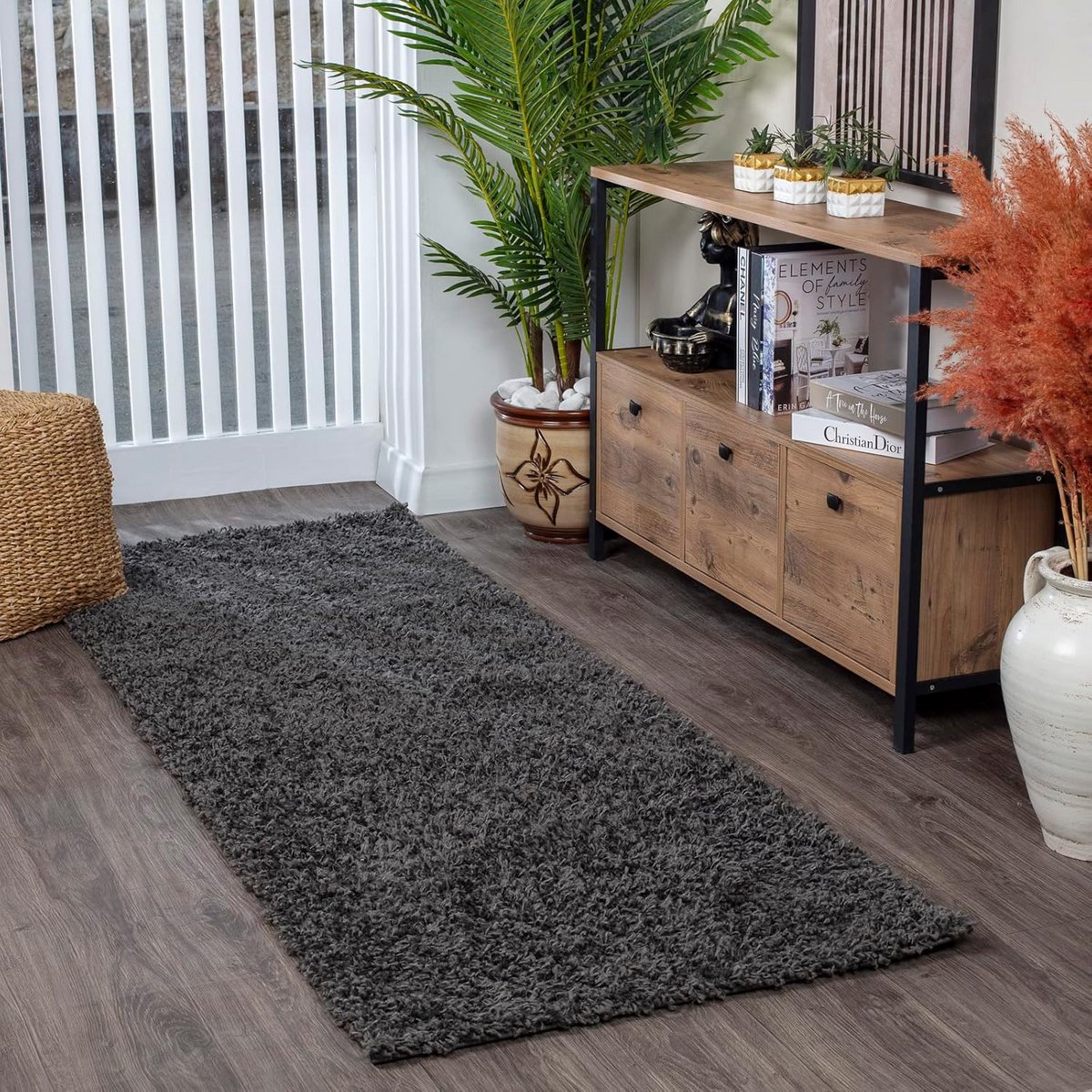 Zacht Shaggy Vloerkleed - Hoogpolig Modern Runner Kleed voor Woonkamer en Slaapkamer