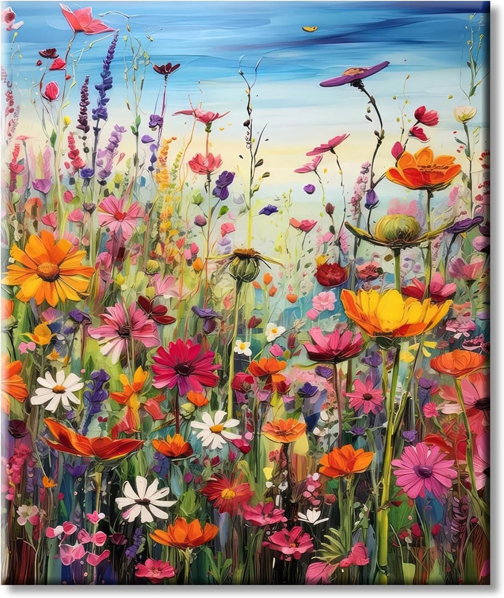 Klassieke 1000 stukjes puzzel met kleurrijke bloemen voor volwassenen - Perfect voor gezinsplezier en woondecoratie