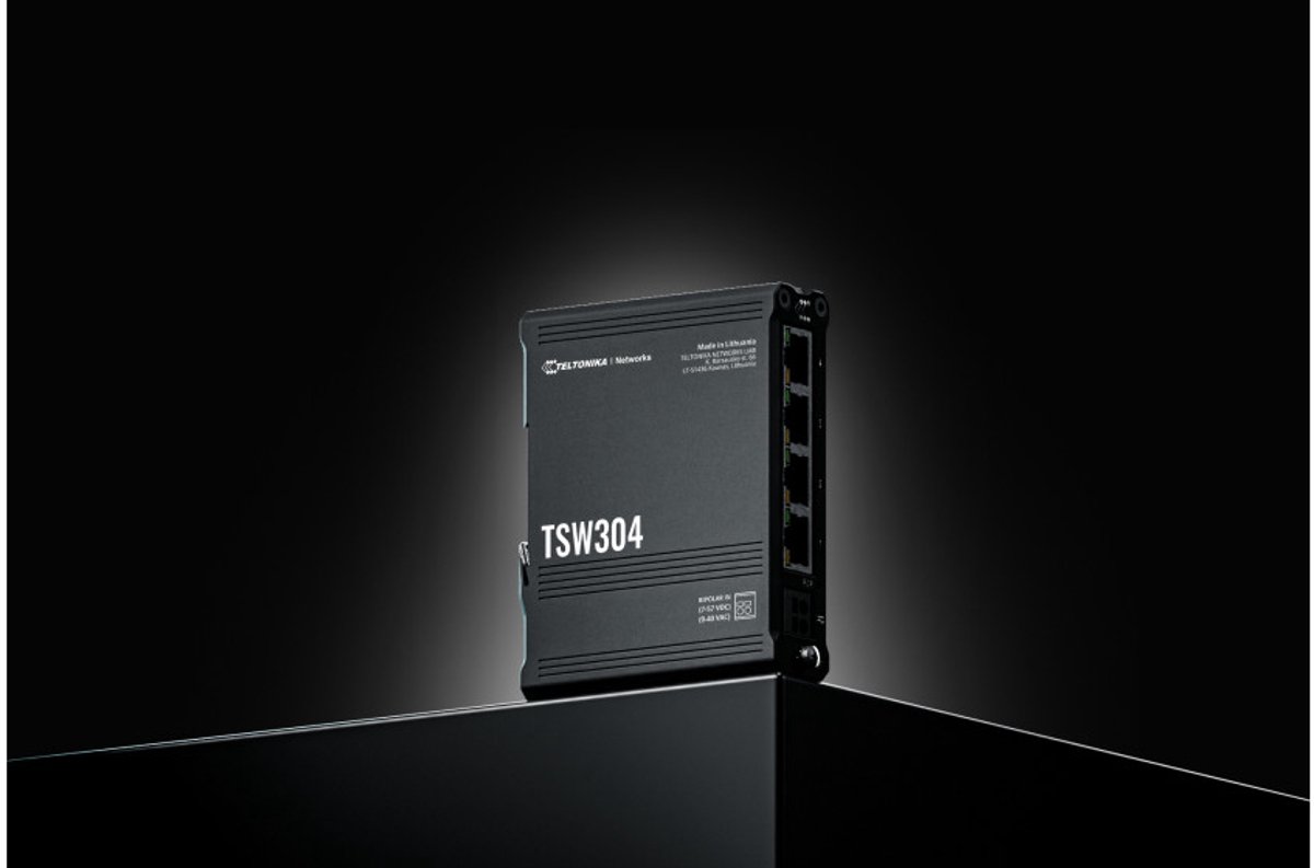 Teltonika TSW304 netwerk-switch Gigabit Ethernet (10/100/1000) Power over Ethernet (PoE) Zwart