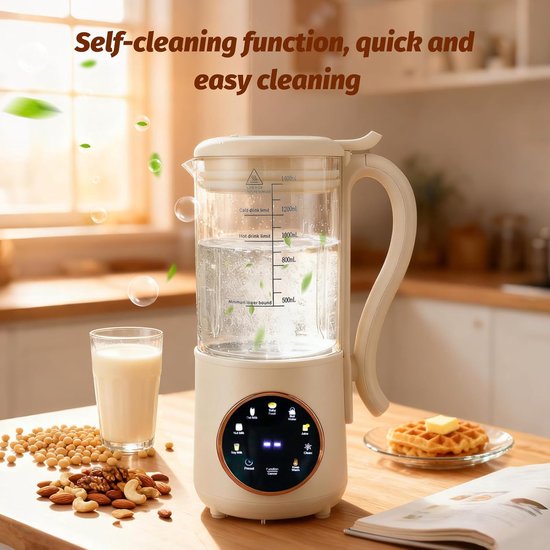 Soepmaker - Blender - Sojamelk Maker - Bruin van Merkloos — afbeelding 4