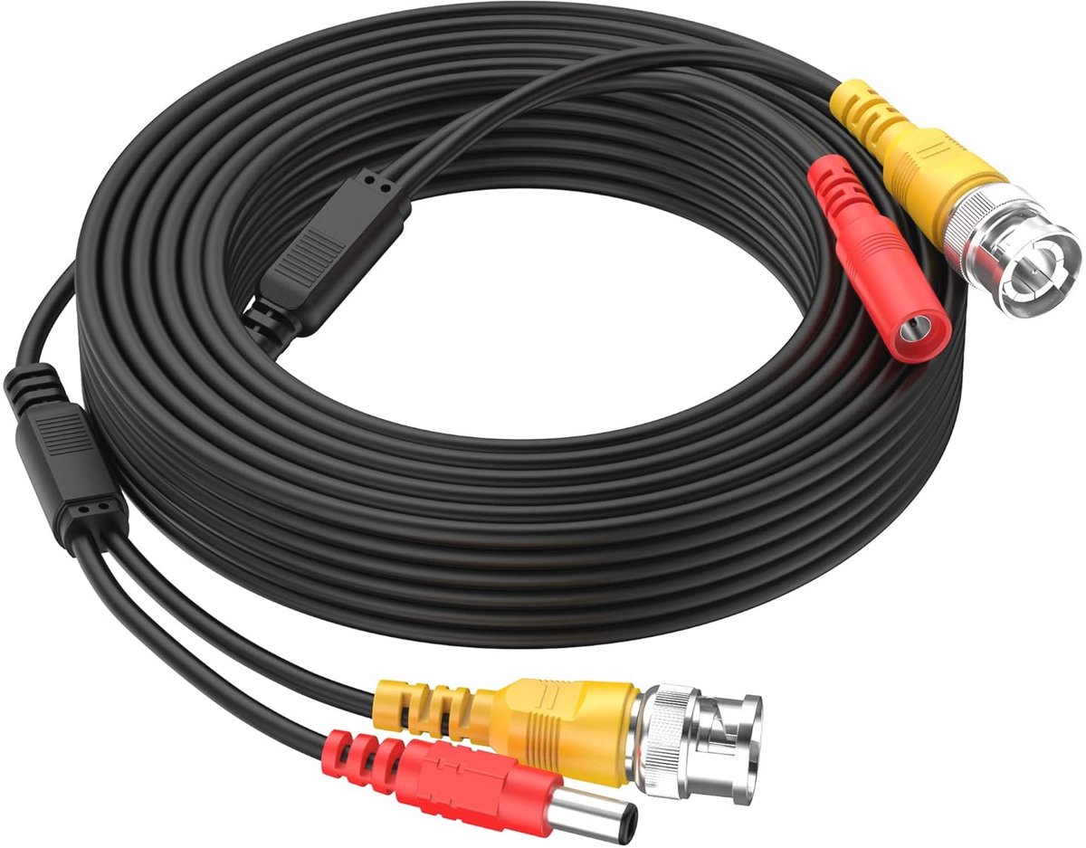 32 Voet 10M All-in-One BNC Videokabel met Power-DC Aansluiting voor Bewakingscamera