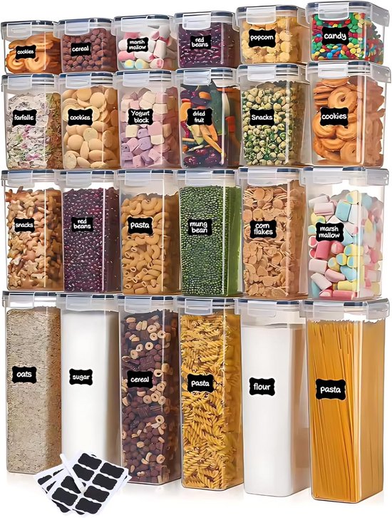 ECHTWERK voorraadbussen set van 3 zwart, metalen blik met luchtdicht deksel en kijkvenster, voor meel, suiker, muesli of thee, capaciteit 1,4 L ECHTWERK voorraadbussen set van 3 zwart, metalen blik met luchtdicht deksel en kijkvenster, voor meel, suiker, muesli of thee, capaciteit 1,4 L