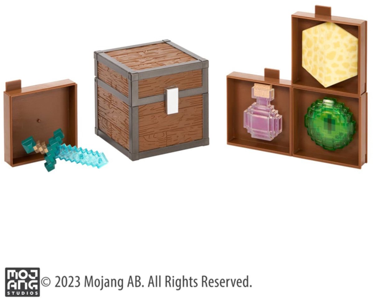 Noble Collection Minecraft Loot Chest The End 10 cm Replica: down-scaled