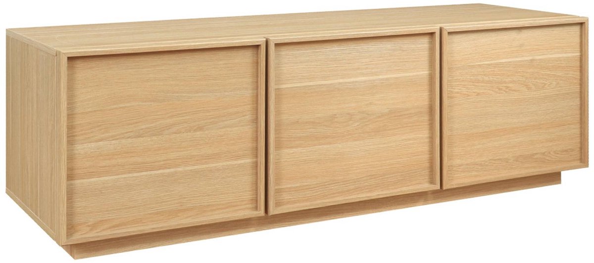 sweeek Tv-meubel houteffect 3 deuren 140cm - kuba naturel