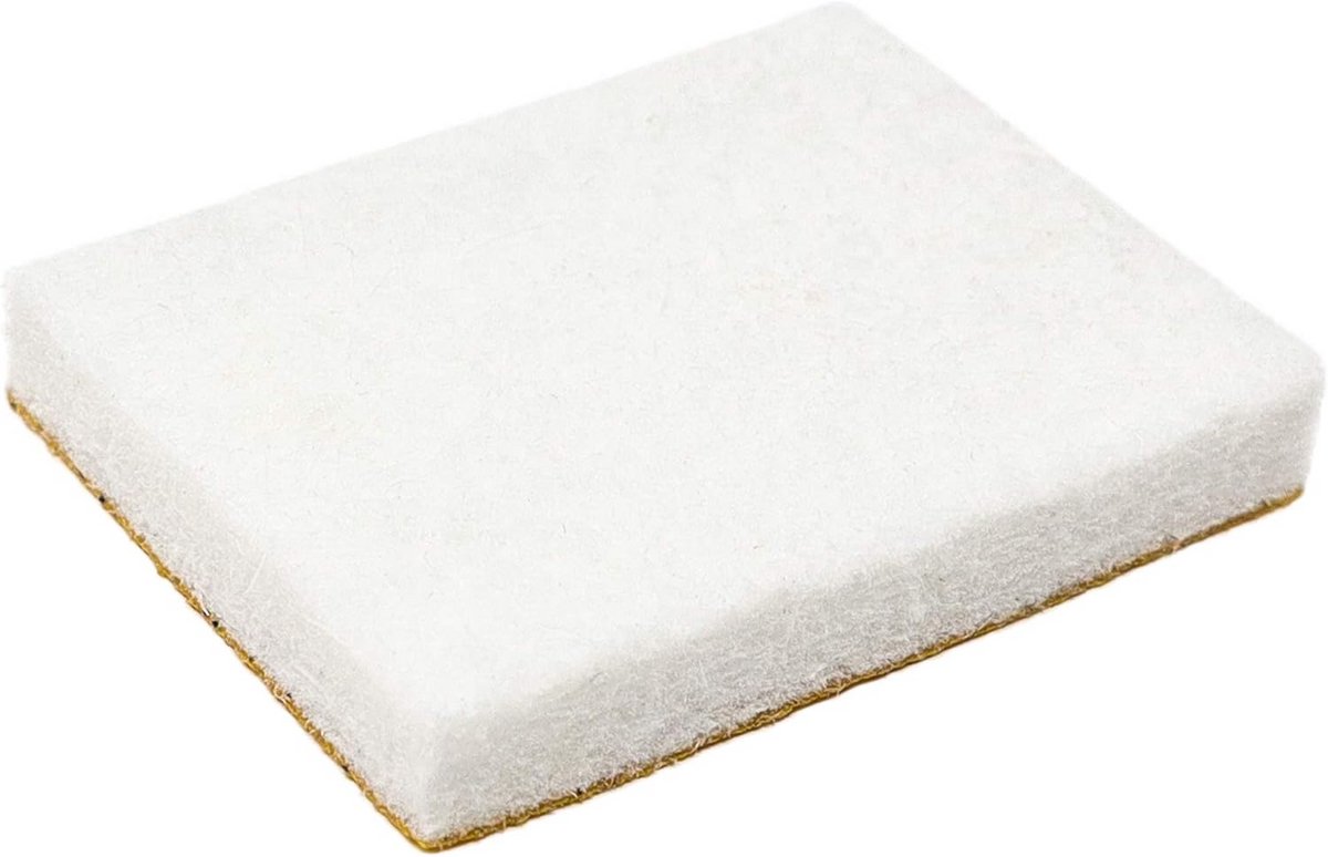 16x Rechthoekige Witte Viltglijders Zelfklevend 25x35mm - Premium Kwaliteit Vloerbeschermers