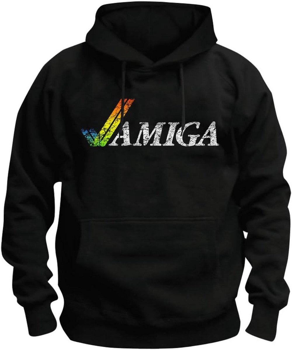 Heren Hoodie met Capuchon en Hoogwaardige Print, Zwart