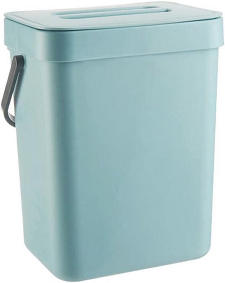 Hangende Compostbak 3 Liter - Ruimtebesparende Afvalemmer met Deksel voor Keuken