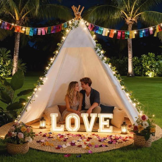 Grote Tipi Tent voor Volwassenen - Ideaal voor Feesten en Fotorekwisieten — afbeelding 4