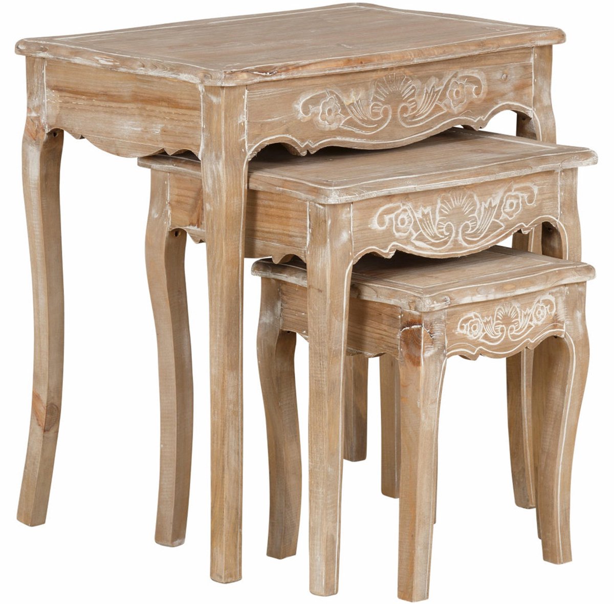 Dijon-Bijzettafel - Bruinlook - Set van 3