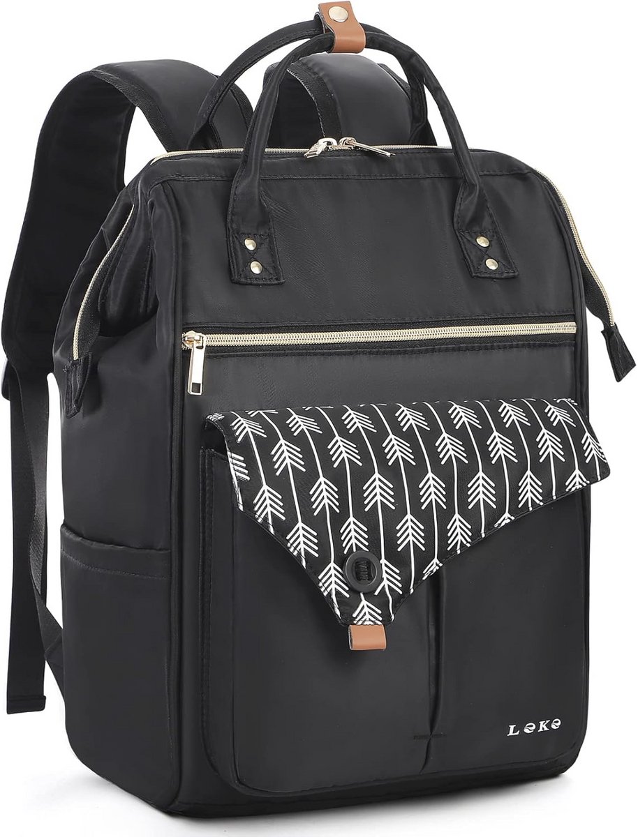 Dames Rugzak met Laptop Compartment en Antifraudetas, 15.6 Inch Laptop Rugzak