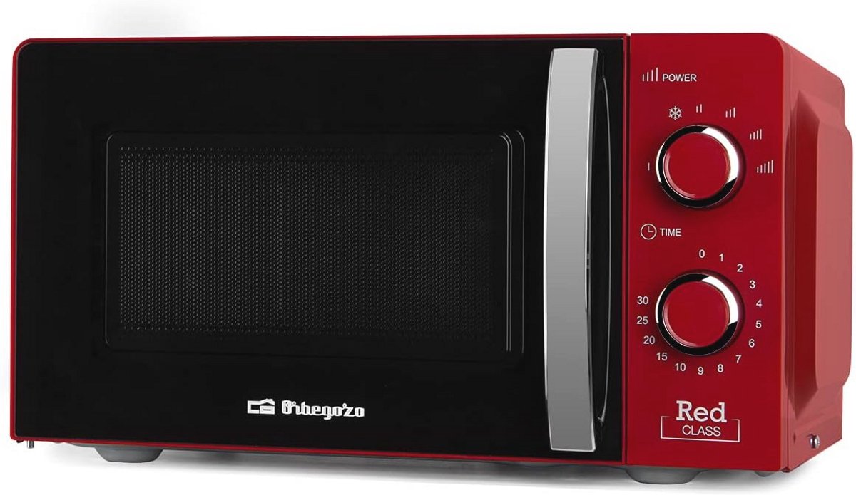 Magnetron 20L Capaciteit met 6 Niveaus, Timer en Ontdooi Programma - 700W, Rood
