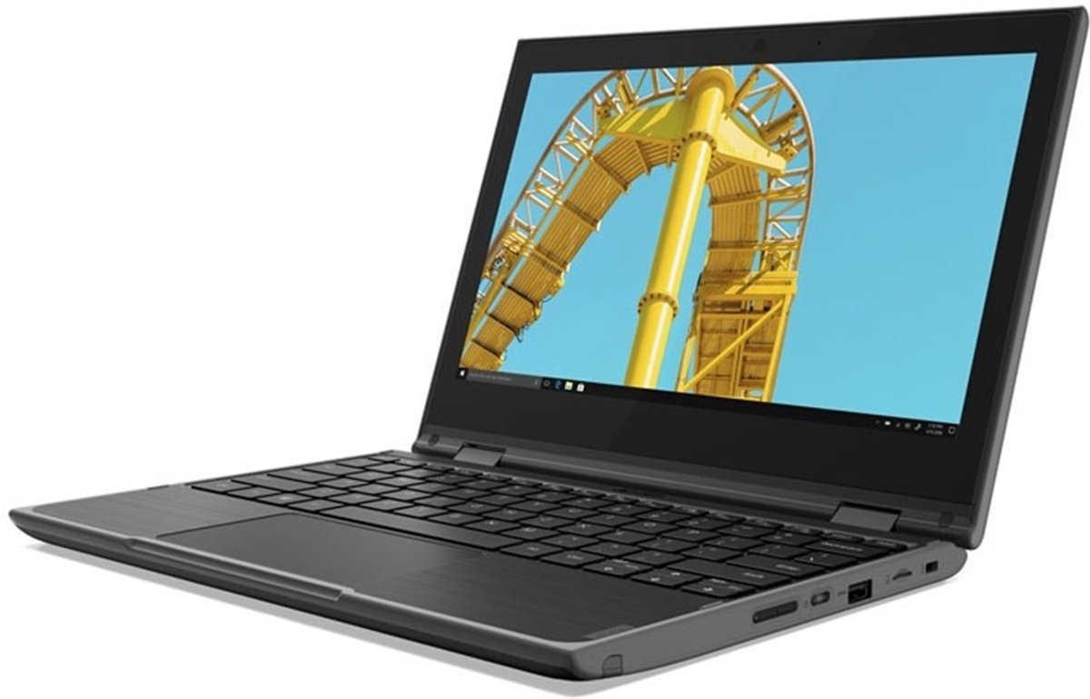 Lenovo 300e (AMD) AMD 3015e Laptop 29,5 cm (11.6") 4 GB - 64 GB - Wi-Fi 5 (802.11ac) Windows 11 SE Zwart — afbeelding 2