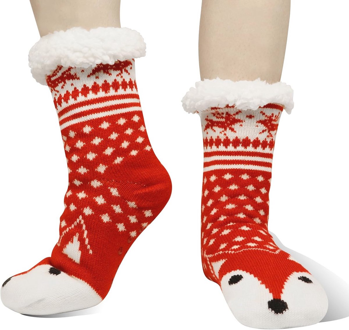 Dikke Warme Thermische Antislip Sokken voor Dames - Pluizige Fleece Wintersokken