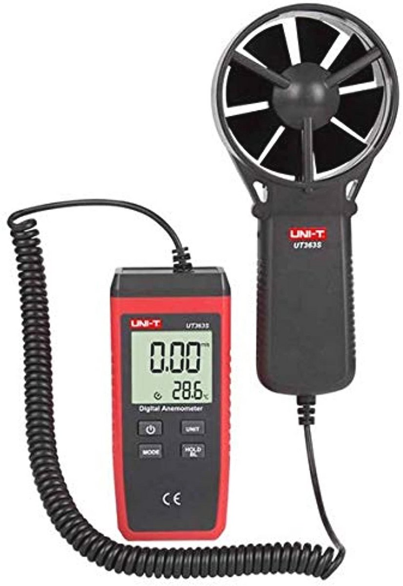 Digitale anemometer met hoge nauwkeurigheid voor luchtstroommeting