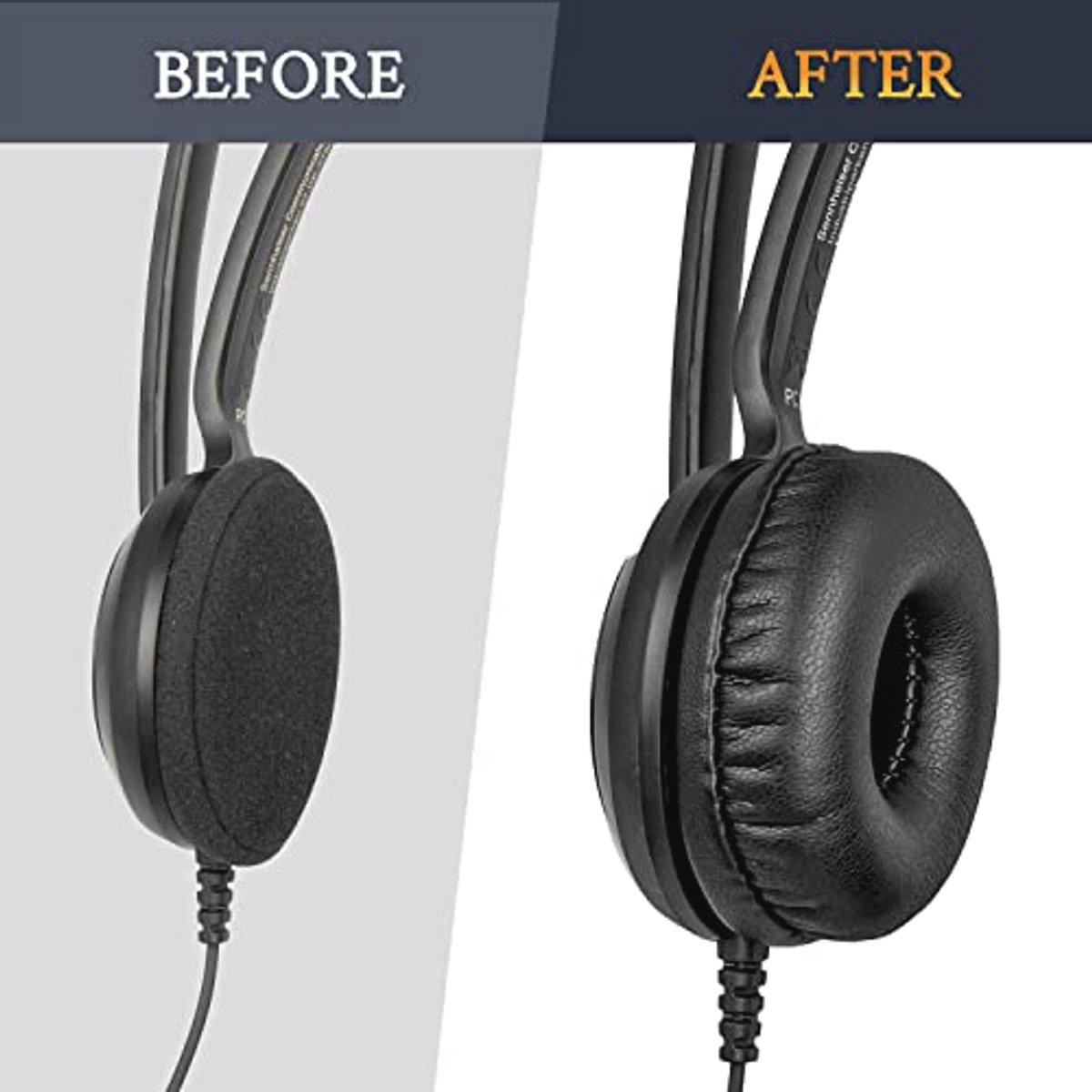 50mm Oorkussens Vervanging voor Headsets - Zwart
