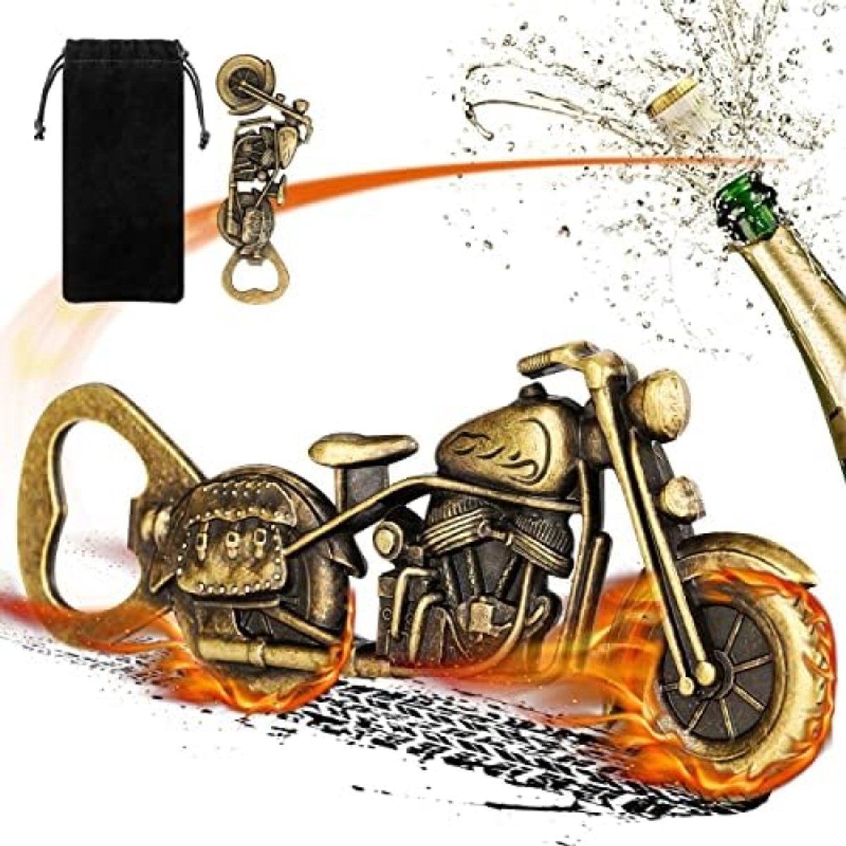 Vintage Motor Flesopener - Retro Design voor Bierliefhebbers