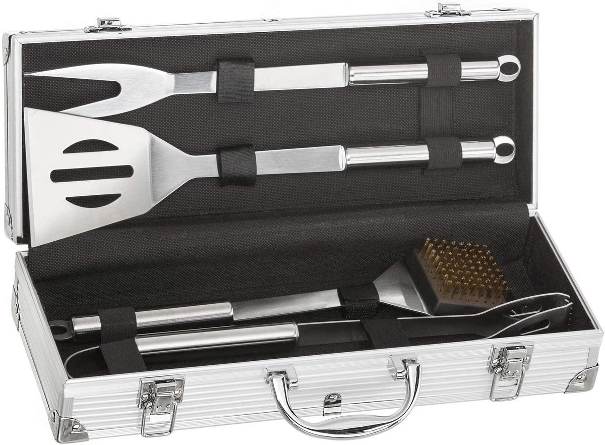 Professionele 5-delige Grillbestekset voor BBQ met Roestvrijstalen Accessoires