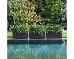 Groene Plantenbak met Drainagesysteem - Vorstbestendige Bloempot voor Tuin, Balkon of Terras