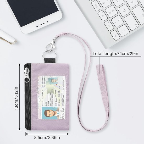 Leuke dinosaurus lanyards voor ID-badges, intrekbare ID-badgehouder met afneembaar lanyard, modieuze badgehaspel Heavy Duty met 360 graden draaibare karabijnhaak, verpleegster leraar kantoorgeschenken