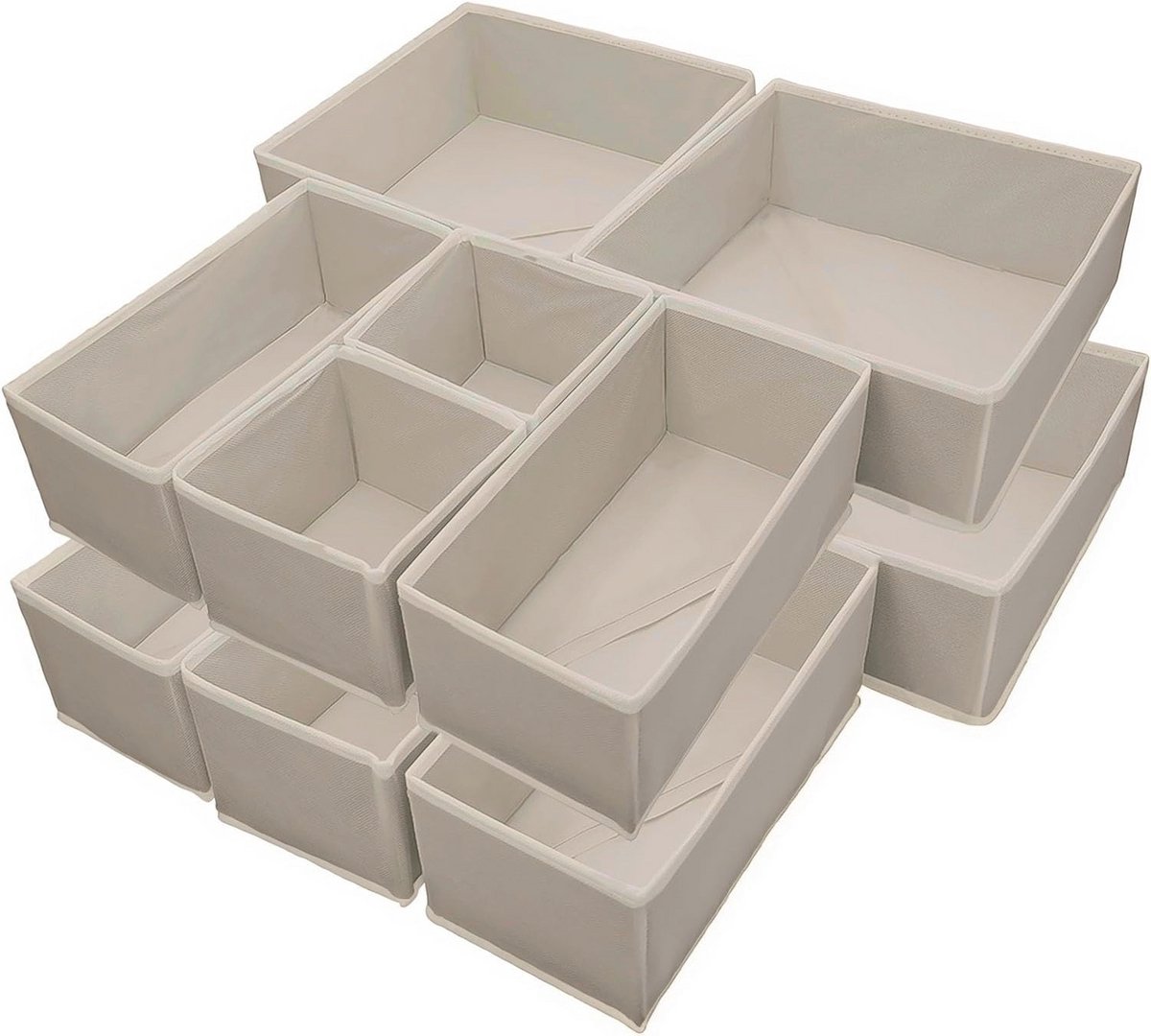 Opvouwbare Lade Organizer - 12 Delige Set voor Kleding en Accessoires