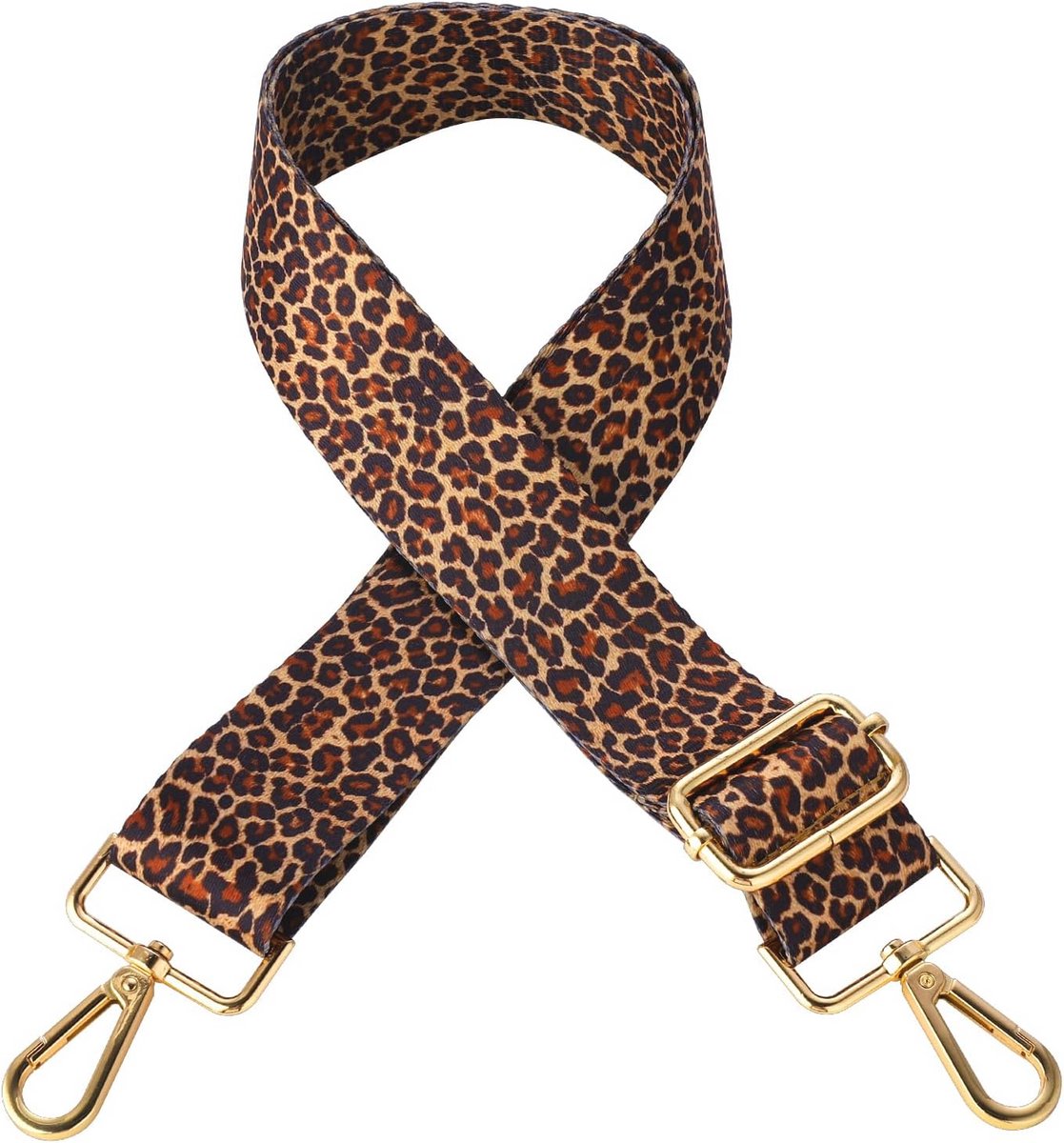 Aanpasbare Schouderband voor Handtassen - Breed en Comfortabel voor Dames - Luipaardprint